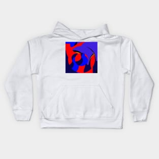 Swirling Cubism Kids Hoodie